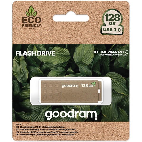 USB Flash GOODRAM UME3-1280EFR11 Eco Friendly 128GB (коричневый)