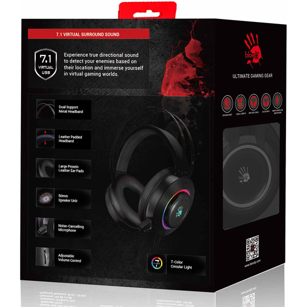 Наушники A4Tech Bloody G521 (черный)