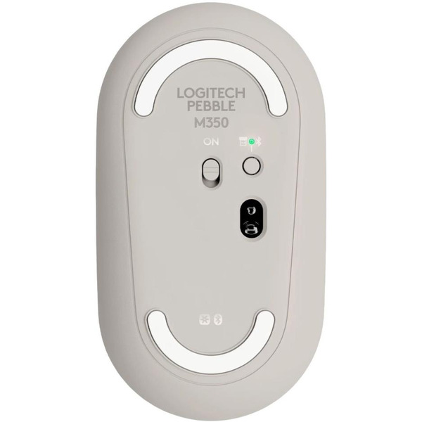 Мышь беспроводная LOGITECH M350 Pebble серый 910-006653