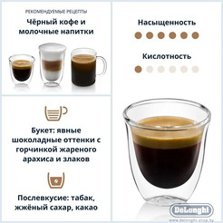 Кофе DeLonghi Signature Black зерновой 1 кг