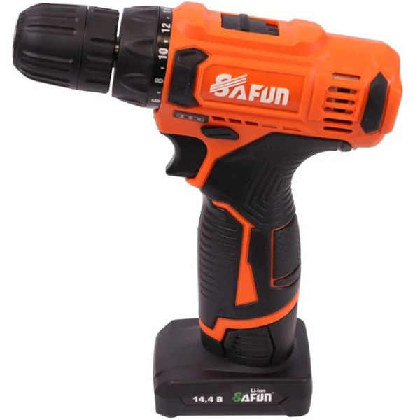 Дрель-шуруповерт Safun CD-14 (с 2-мя АКБ, кейс)