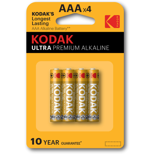 Батарейка щелочная Kodak ULTRA PREMIUM LR03-4BL [ K3A-4 U] 30959521-RU1