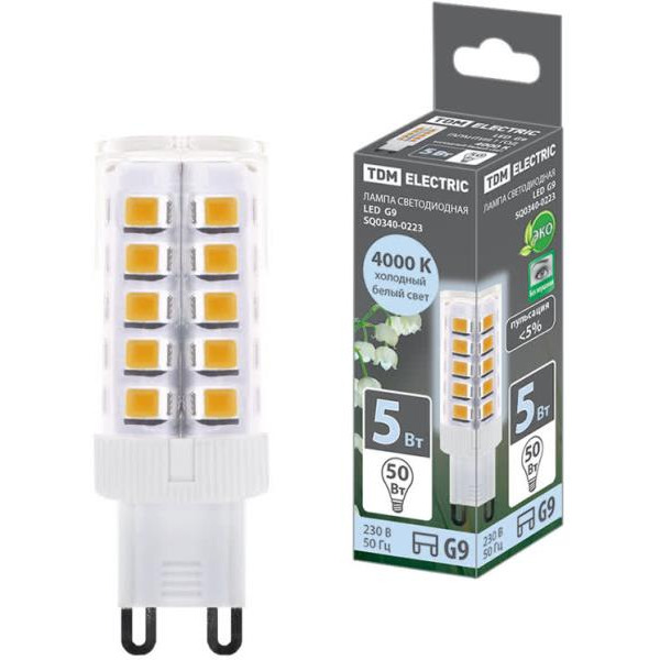 Лампочка TDM G9-5 Вт-230 В-4000 К SQ0340-0223