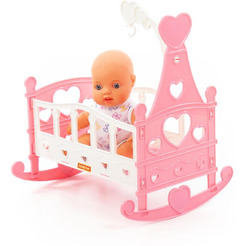 Пупс Полесье Славный + кроватка-качалка 76670