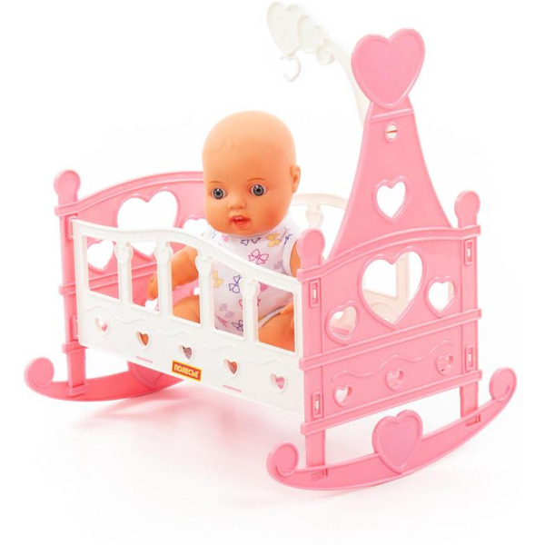 Пупс Полесье Славный + кроватка-качалка 76670
