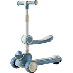 Самокат детский Ricos Wave JSCW108 (белый/синий)