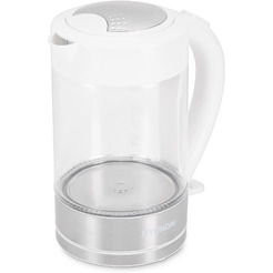 Электрический чайник Hyundai HYK-G9990 (белый/серебристый)