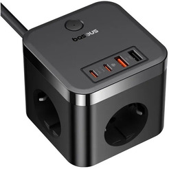Сетевое зарядное Baseus PowerCombo Cube Power Strip 3AC+2U+2C 30W E00066400117-00
