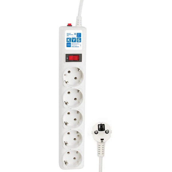 Сетевой фильтр Power Cube SPG-B-0,5M-WHITE