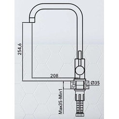 Смеситель AV Engineering AVZAR4-B304SN-738