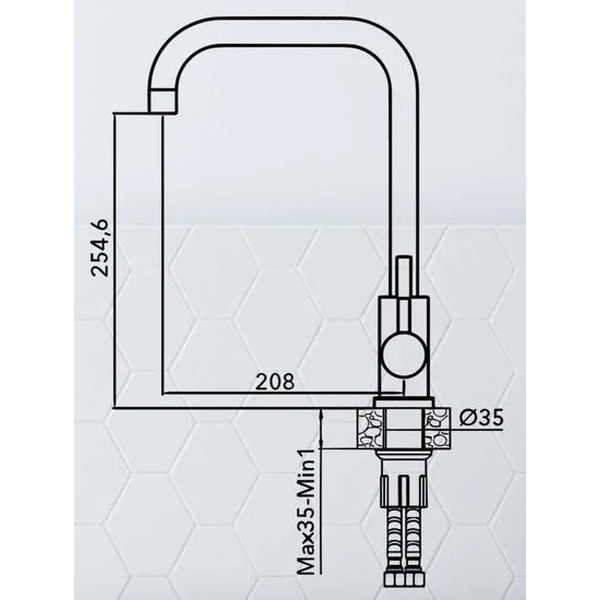 Смеситель AV Engineering AVZAR4-B304SN-738