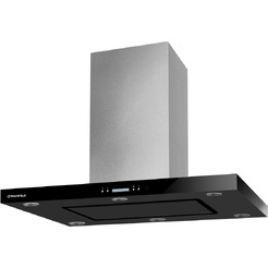 Кухонная вытяжка MAUNFELD Harbour (ISLA) 90 (нержавеющая сталь/черное стекло)