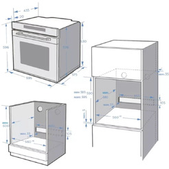 Встраиваемый духовой шкаф Midea MO78100CGBX