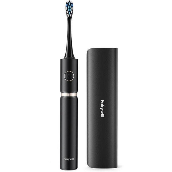 Электрическая зубная щетка Fairywill P11 (черный, 8 насадок)