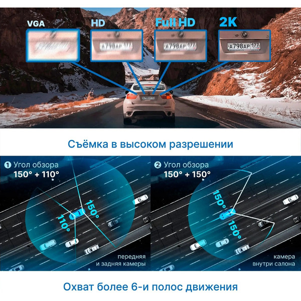Видеорегистратор-GPS информатор (2в1) TrendVision Proof 360 GPS