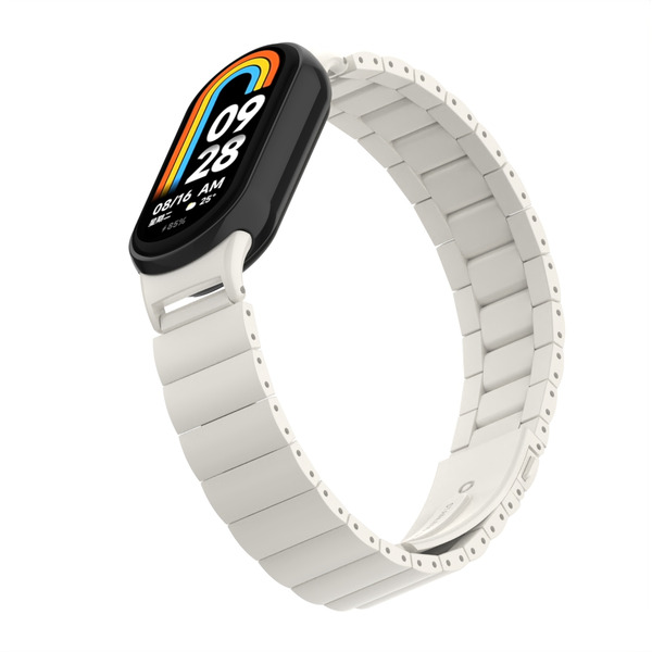 Ремешок Bingo Stainless Strips для XIAOMI Mi Band 8 (слоновая кость)