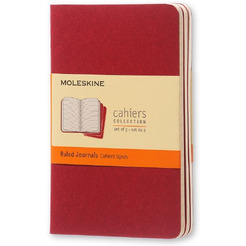 Блокнот Moleskine Cahier Journal CH111 (клюквенный) 3 шт