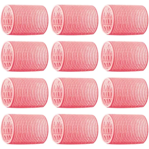 Бигуди-липучки Dewal d 44 мм R-VTR2 (12шт, розовый)