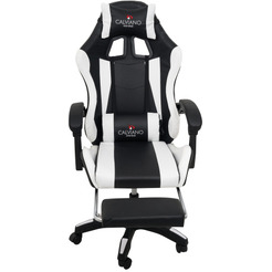 Игровое кресло Calviano 1583 (черный/белый)