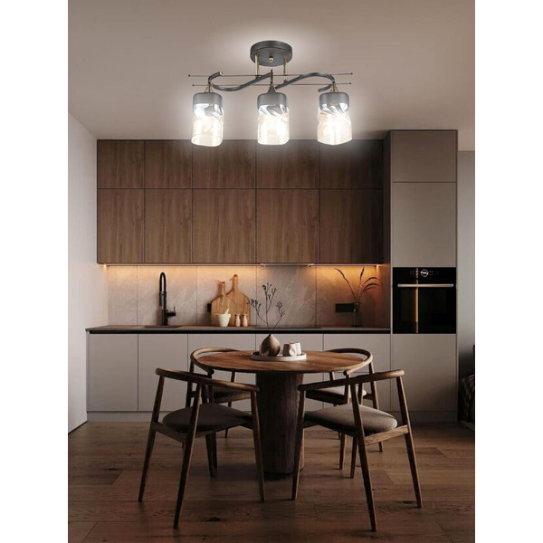 Люстра Aitin-Pro НПБ 02-3x60-101 6284/3 (черный/золото)