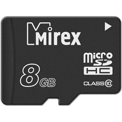 Карта памяти Mirex microSDHC 8GB (13612-MC10SD08)