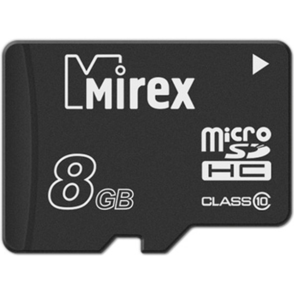 Карта памяти Mirex microSDHC 8GB (13612-MC10SD08)