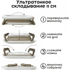 Ванночка детская складная Bubago Felice BG 149-2 Brown