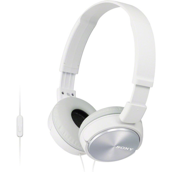 Наушники с микрофоном Sony MDR-ZX310AP (Белые)