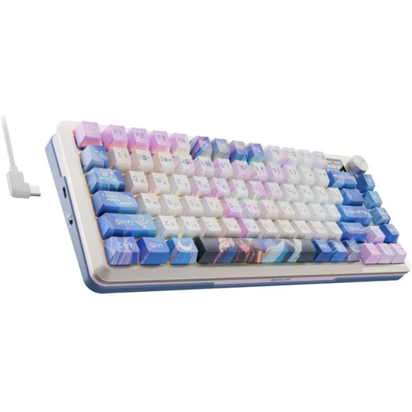 Клавиатура Redragon Flekact Pro (белый/сиреневый/синий)