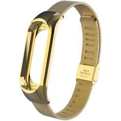Ремешок Bingo Stainless Grid для Xiaomi Mi Band 5/6 Золотистый