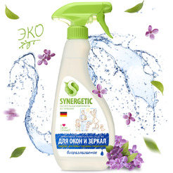 Средство для стекол и зеркал SYNERGETIC универсальное, 0,5л (107052)