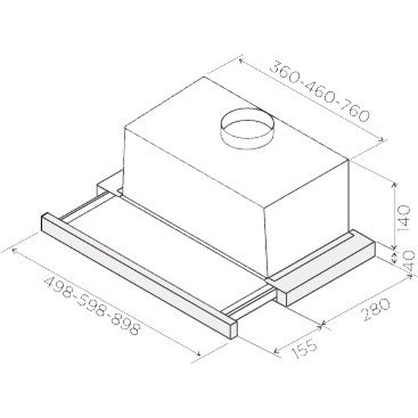 Кухонная вытяжка Jetair Orion LX/GR/F/60/VT