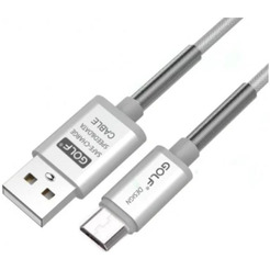 Кабель GOLF GC-40 Micro USB (1 м, серебристый)