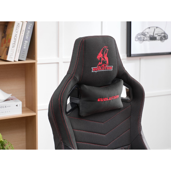 Игровое кресло Evolution Nomad (черный/красный)
