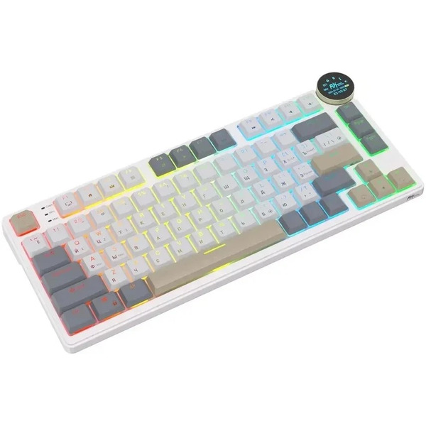 Клавиатура механическая Royal Kludge N80 Brown switch RK Pearly Dawn