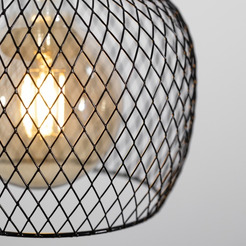 Светильник подвесной ЭРА PL8 BK Б0037455