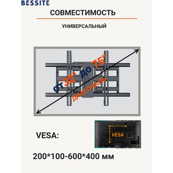 Кронштейн Bessite LF-D70