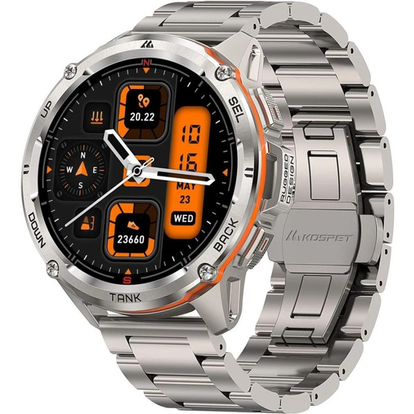 Умные часы Kospet Tank T3 Ultra Special Edition (серебристый)