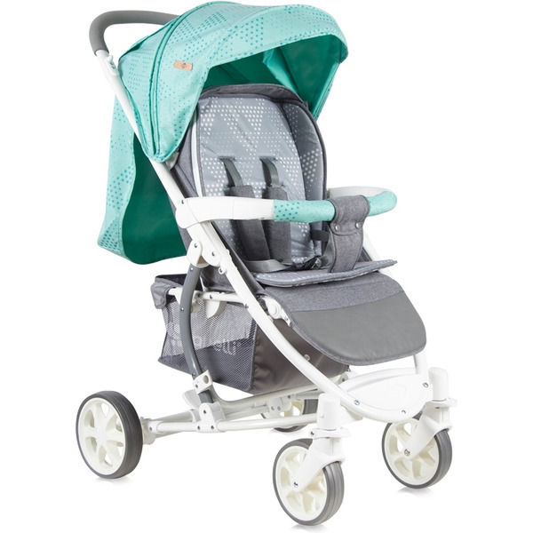 Коляска прогулочная «книга» Lorelli S300 2017 Green&Grey Cities (10020841748)