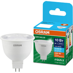 Лампа светодиодная OSRAM Value MR16 10W 6500K GU5.3 CL