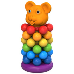 Развивающая игрушка Нордпласт Пирамидка-звездочка Медведь 429