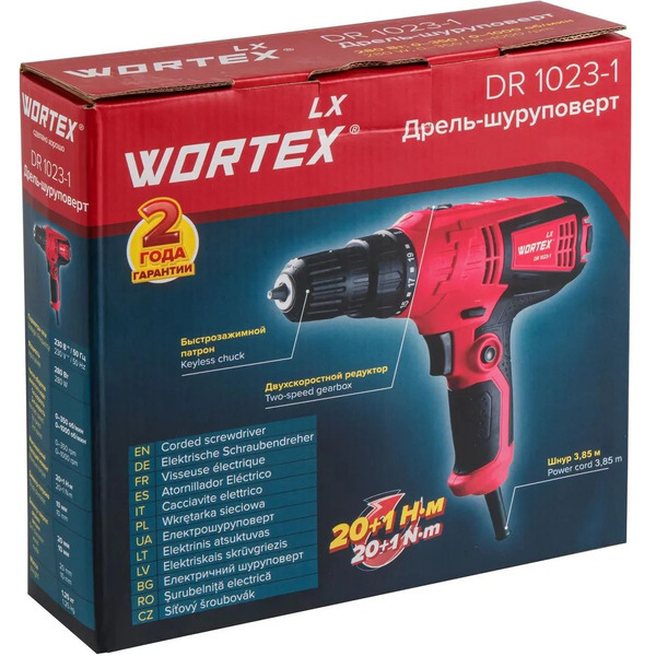 Дрель-шуруповерт Wortex LX DR 1023-1 (0334331)