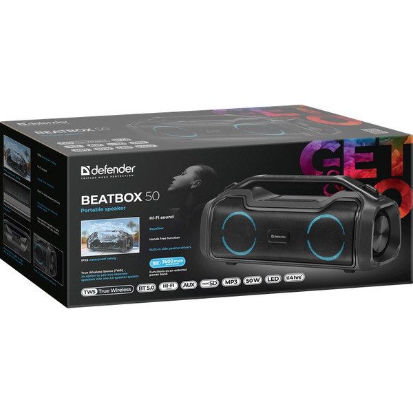 Портативная колонка Defender Beatbox 50 (65950)