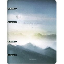 Тетрадь BRAUBERG 404724 на кольцах А5 160х212мм, 120л, картон,матовая ламинация, клетка