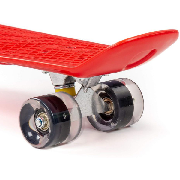 Доска роликовая Полесье 89502 (66 см) красная с чёрными колёсами