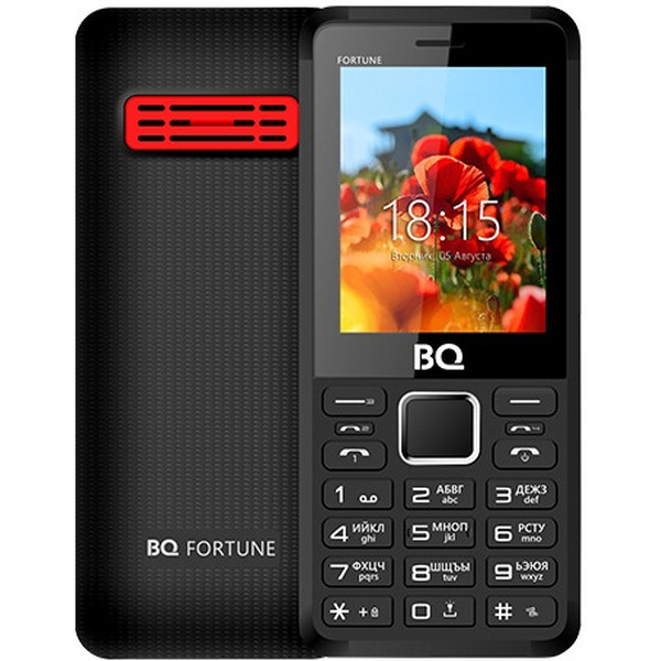 Мобильный телефон BQ-Mobile BQ-2436 Fortune Power (черный/красный)
