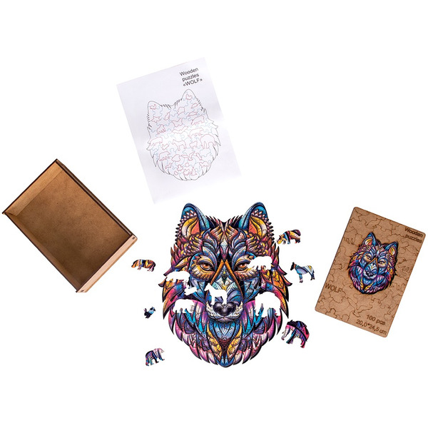 Сувенирный пазл MASTER WOOD Волк SWPW