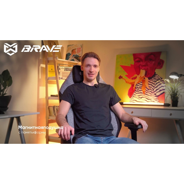 Игровое кресло BRAVE AF-2 Troll Grey (серый)