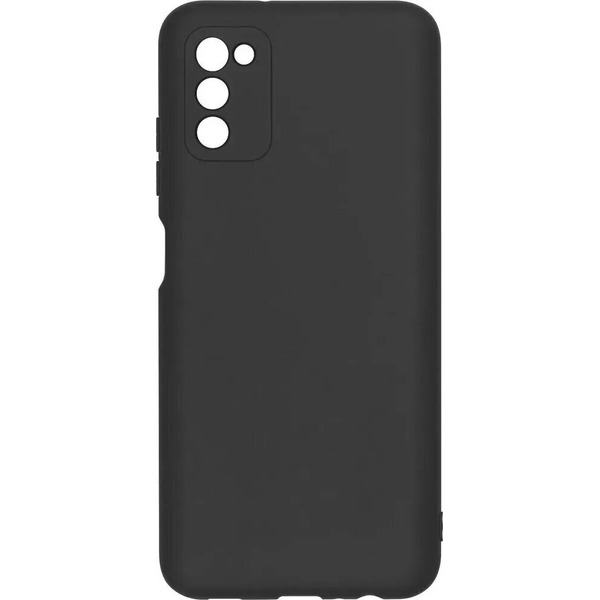 Накладка Case Coated для Samsung Galaxy A03s (черный)