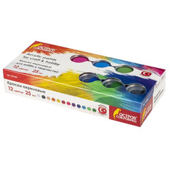 Акриловые краски Остров Сокровищ 191689 (12 цв)